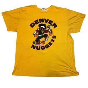 HOMAGE Yellow Denver Nuggets Short Sleeve Tee